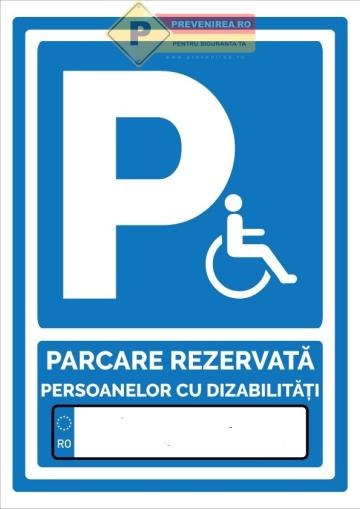 Indicator pentru loc rezervat