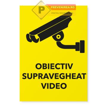 Indicator pentru semnalizare obiectiv supravegheat video de la Prevenirea Pentru Siguranta Ta G.I. Srl