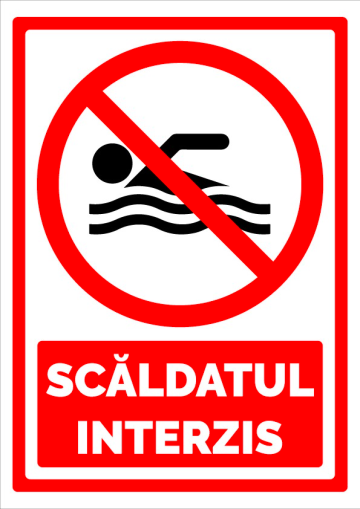 Semn pentru scaldatul interzis