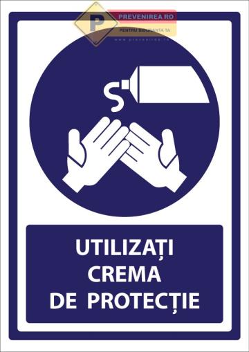 Semne pentru crema de protectie