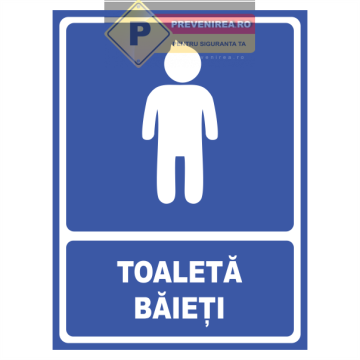 Semne pentru toaleta baieti