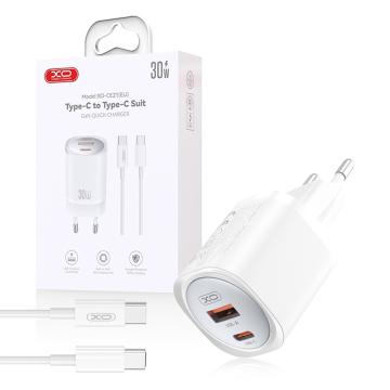 Incarcator XO, CE21 ,PD 30W, 1x USB-C 1x USB + cable USB-C de la Rphone Quality Srl