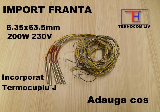 Rezistenta cartus, L 63.5 (2"1/2) mm, P 250 W + TCJ de la Tehnocom Liv Rezistente Electrice, Etansari Mecanice