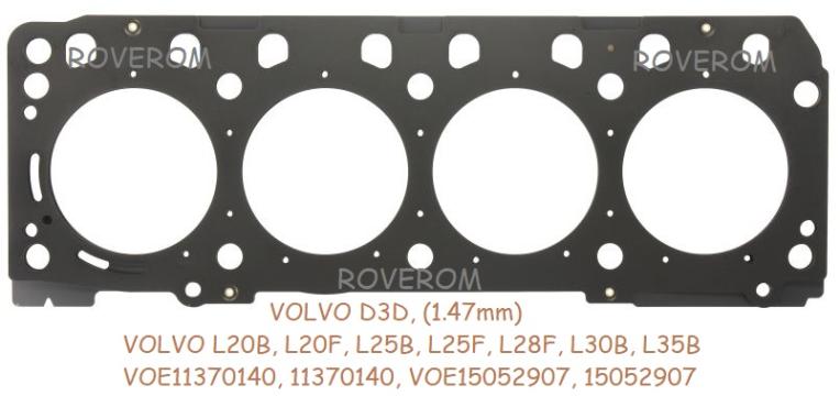 Garnitura chiuloasa Volvo D3D, Volvo L20B, L20F, L25B, L35B de la Roverom Srl