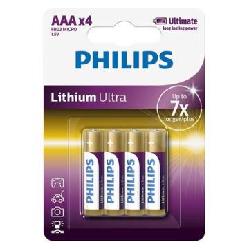 Baterie Lithium ultra LR3 AAA blister 4 buc