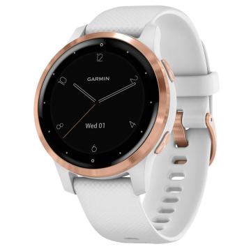 Ceas Smartwatch Garmin Vivoactive 4S, White/Rose Gold SEU de la Risereminat.ro
