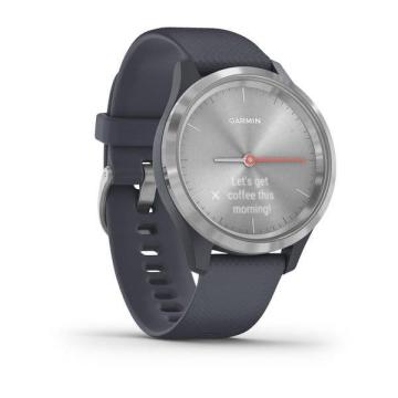 Ceas Smartwatch Garmin Vivomove 3S S/E EU Sport, Silver-Blue de la Risereminat.ro