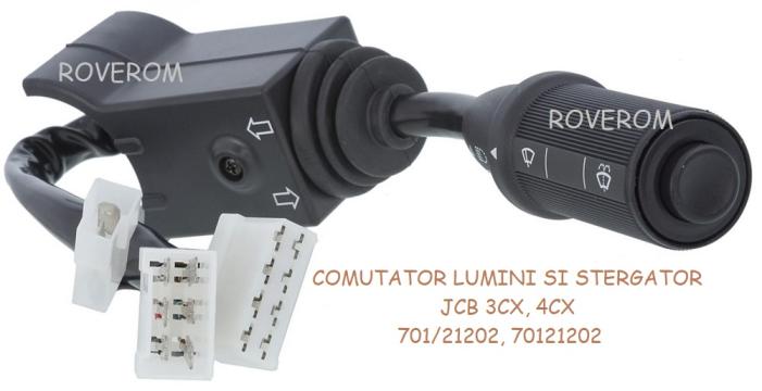 Comutator lumini si stergator JCB 2CX, 3CX, 306, 408, 520 de la Roverom Srl