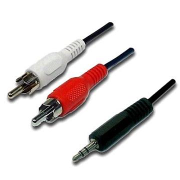 Cablu audio 3.5mm tata - 2 x RCA tata 1,5m de la Color Data Srl