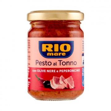 Sos Pesto cu masline si ardei iute, Rio Mare, 130 g