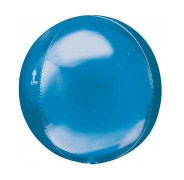 Balon folie minge, sfera albastru bleu Orbz 38 x 40cm