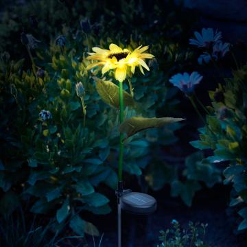 Lampa solara floarea soarelui- 75 cm - 8 LED alb cald de la Future Focus Srl