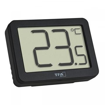 Termometru digital de camera, cu suport magnetic, negru, TFA de la PFA Shop - Doa