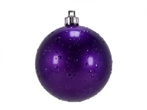 Glob de Craciun 150mm violet decor Roua
