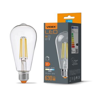 Bec LED filament - Videx - 6W - E27 - ST64 de la Casa Cu Bec Srl