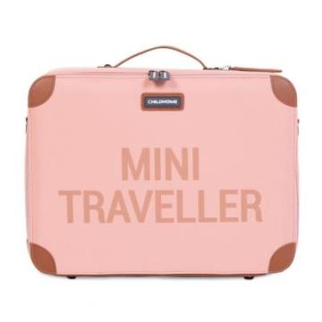 Geamantan Childhome Mini Traveller Kids Suitcase Pink Copper de la Stiki Concept Srl