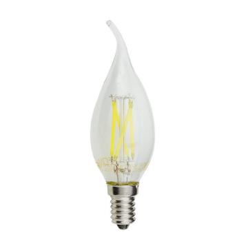 Bec LED lumanare C35T 4W E14 - filament de la Casa Cu Bec Srl