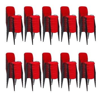 Set 100 de scaune pentru diverse evenimente - rosu