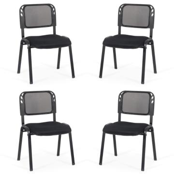 Set 4 scaune pe negru pentru diverse evenimente de la European Med Prod