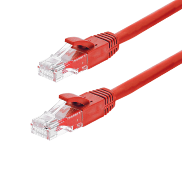 Patch cord Gigabit UTP cat6, LSZH, 0.15m, rosu - Asytech Net de la Big It Solutions
