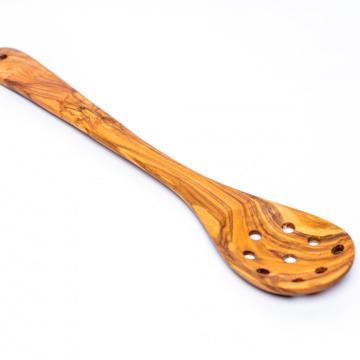 Lingura cu gauri din lemn de maslin 30 | 35 cm de la Tradizan