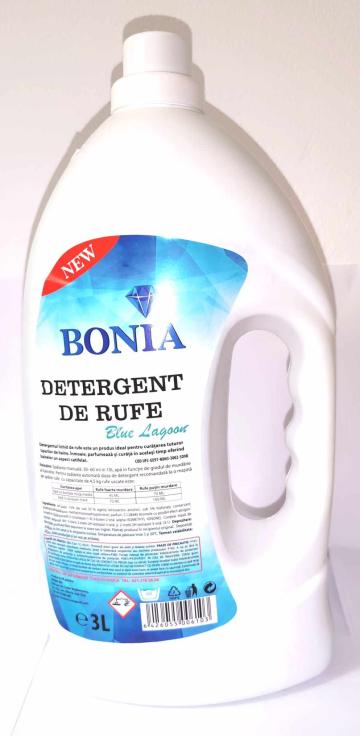 Detergent lichid rufe 3litri Blue Lagoon de la Bonia Srl