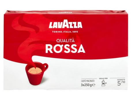 Cafea macinata Lavazza Qualita Rossa 3x250g