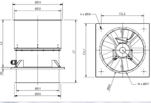 Ventilator HGHT-V/4-1000 de la Ventdepot Srl