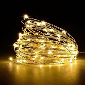 Ghirlanda luminoasa decorativa din cupru 10m cu 100 leduri de la Top Home Items Srl