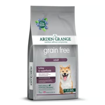 Hrana uscata Arden Grange pentru caini, cu curcan, 2 kg