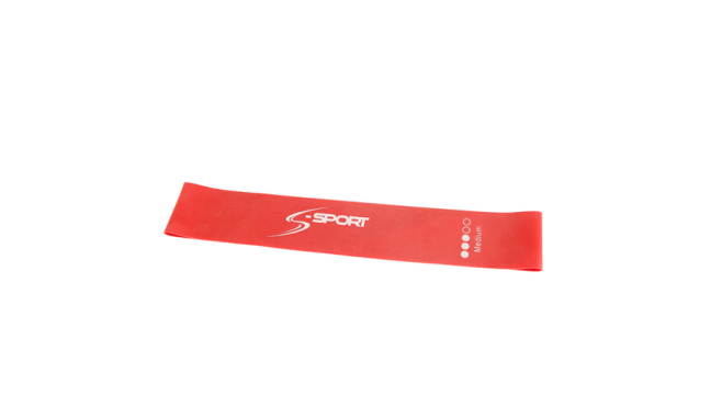 Mini banda elastic de intarire, rosu, mediu S-Sport