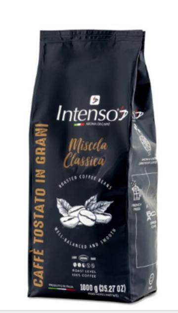 Boabe de cafea Intenso Classico, 1000g, Intenso Napoli