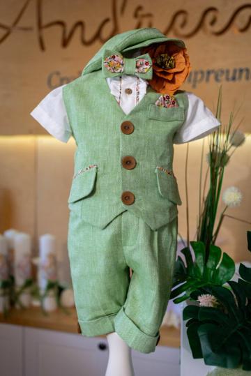 Costum botez Horia - verde