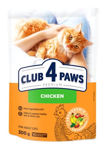 Hrana pisici Club 4 Paws Cat adult cu pui 300g