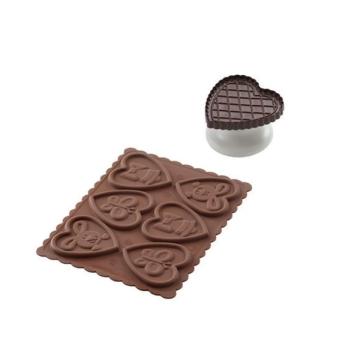 Set forma Ciocolata si Decupator - SilikoMart de la Lumea Basmelor International Srl