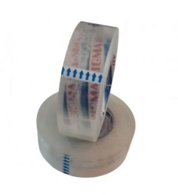 Banda adeziva transparenta Sigma 33mx19mm de la Supermarket Pentru Tine Srl