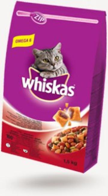 Hrana uscata pisici Whiskas Dry 1.4Kg Vita&ficat