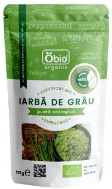 Iarba de grau pulbere eco 125g Obio de la Supermarket Pentru Tine Srl