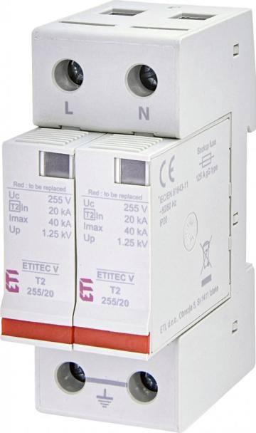 Descarcator SPD Etitec V T2 255/20 1+1