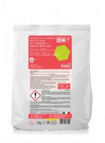 Acid citric ecologic pentru rufe, 1kg (punga) - Biolu