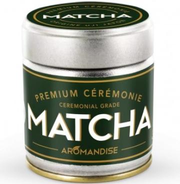 Ceai matcha premium grad ceremonial, bio, 30g, Aromandise