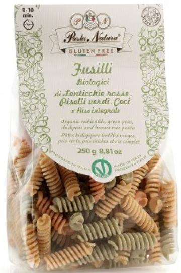 Paste fainoase Fusilli tricolore, 250g Pasta Natura de la Supermarket Pentru Tine Srl