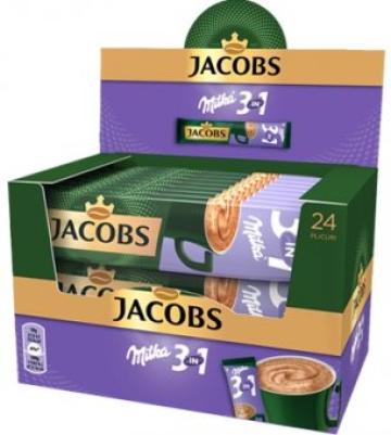 Cafea instant Jacobs 3in1 Milka 18g 24buc/cutie