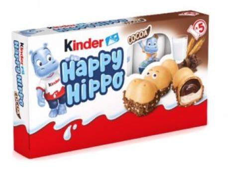 Napolitana Kinder Happy Hippo Cacao 103,5g de la Supermarket Pentru Tine Srl