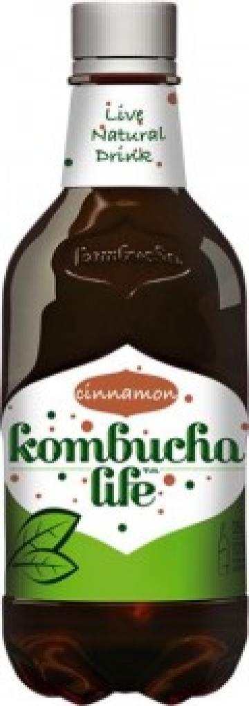 Bautura Kombucha Life cu scortisoara 500ml