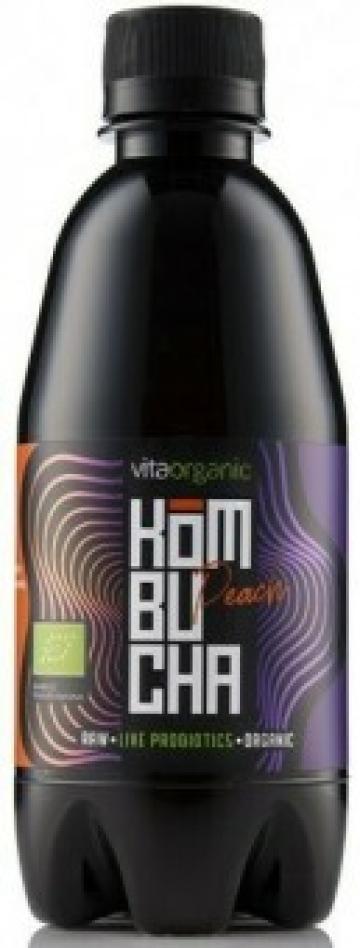 Bautura Kombucha cu piersici bio 330 ml Vita Organic de la Supermarket Pentru Tine Srl