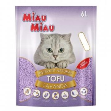 Asternut igienic pisici Miau Miau Tofu Lavanda 6litri de la Supermarket Pentru Tine Srl