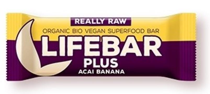 Baton cu acai si banane raw eco Lifebar plus 47g