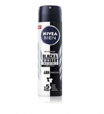 Deo spray Black&White Invisible Nivea Men, 150ml de la Supermarket Pentru Tine Srl