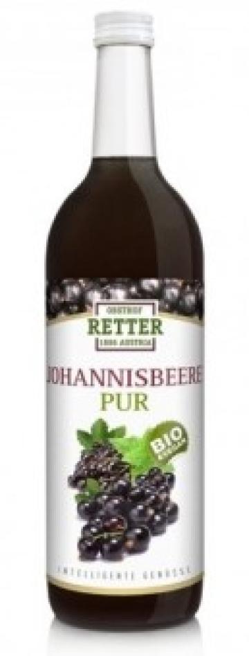 Suc de coacaze negre pur bio 750ml Retter de la Supermarket Pentru Tine Srl